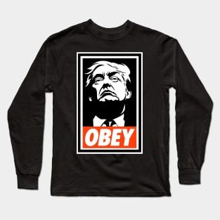 OBEY Trump: Giant of Politics Long Sleeve T-Shirt